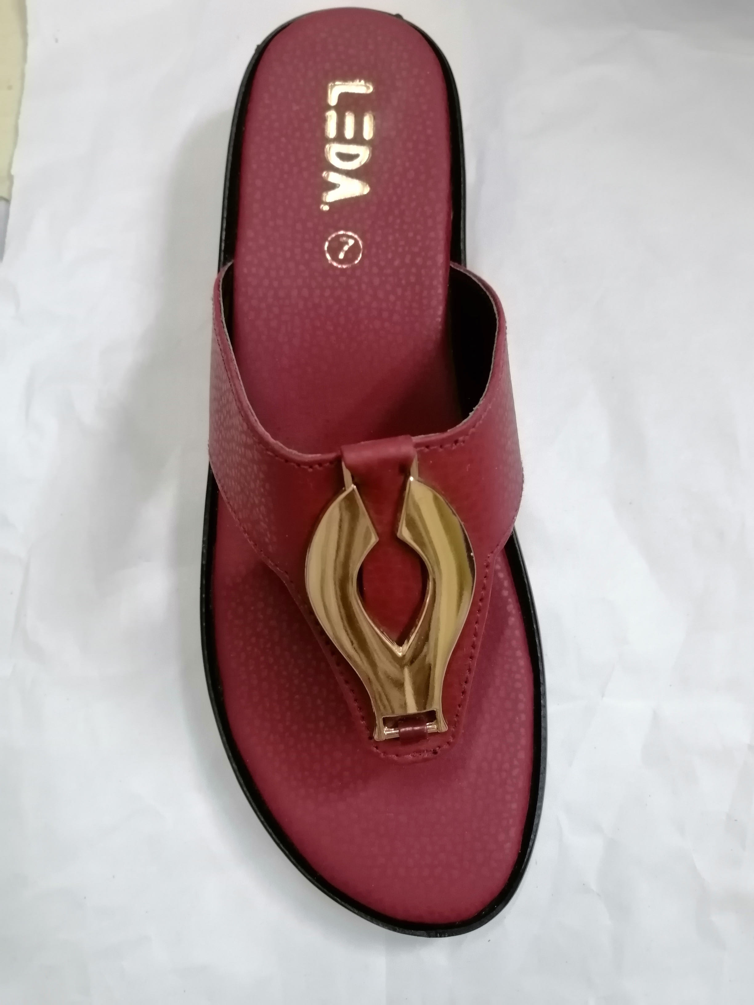 Ladies PU slippers