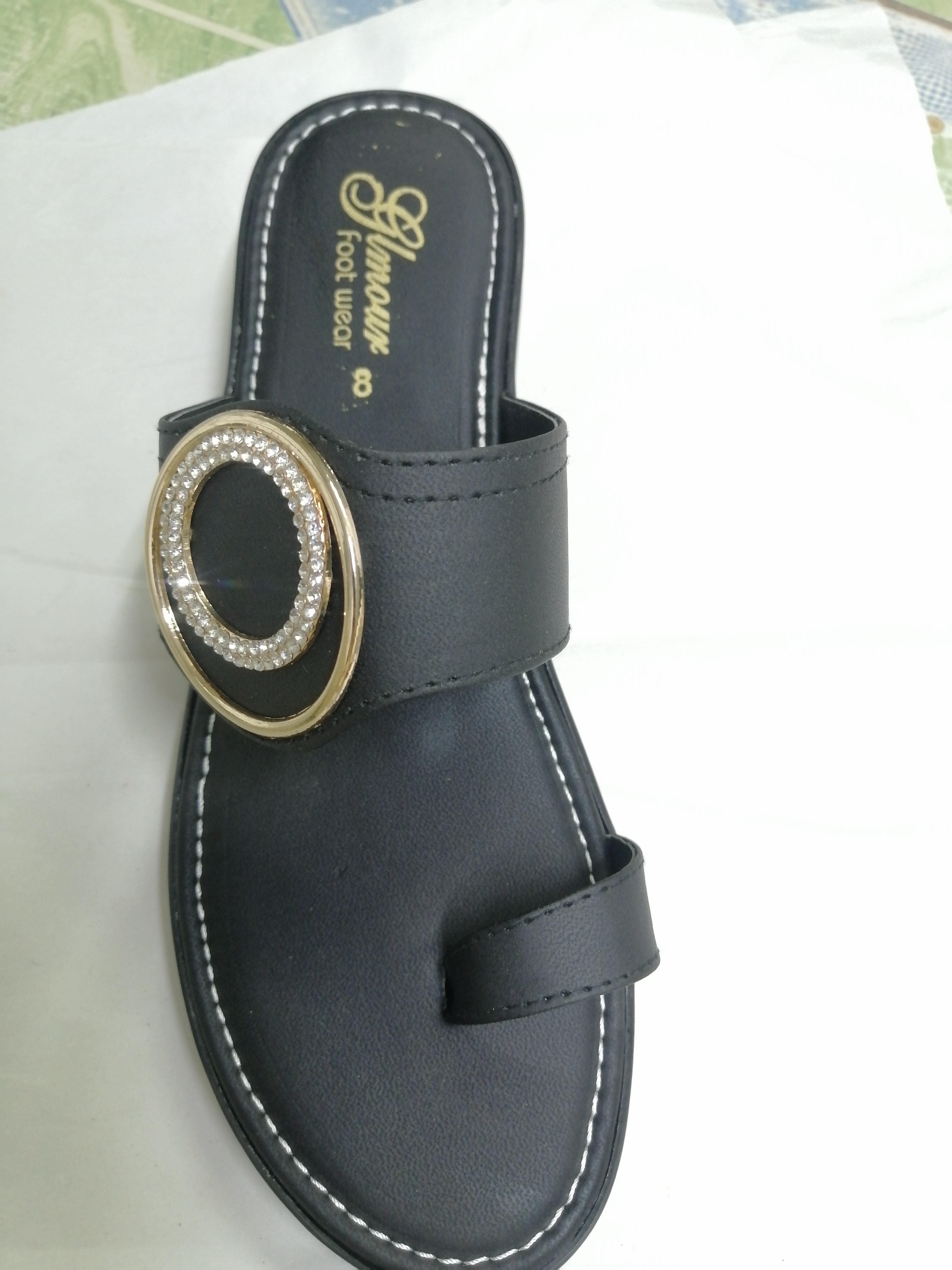 Ladies PU slippers