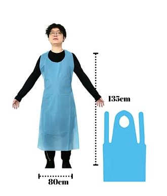 Disposable CPE Sleeveless Aprons Gown
