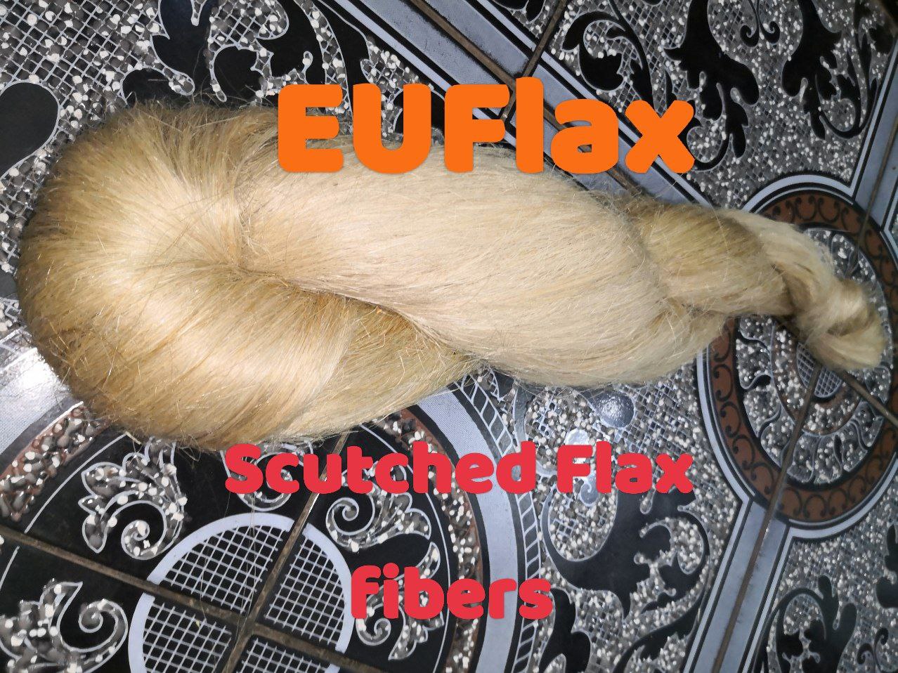 Scutched Flax Fiber