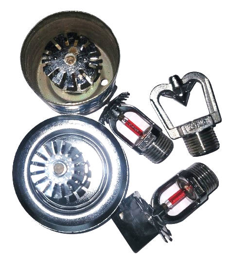 Fire Sprinklers Upright, Pendant, Sidewall, Concealed, Dry type