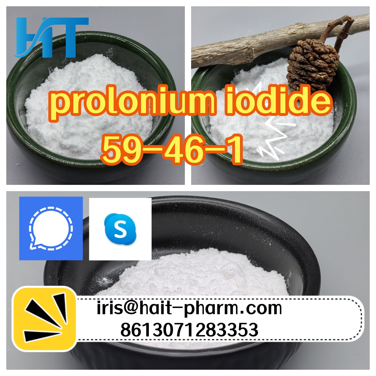 Hot Sale Product Prolonium Iodide CAS 59-46-1/procaine/novocaine/2-diethylaminoethylp-aminobenzoate