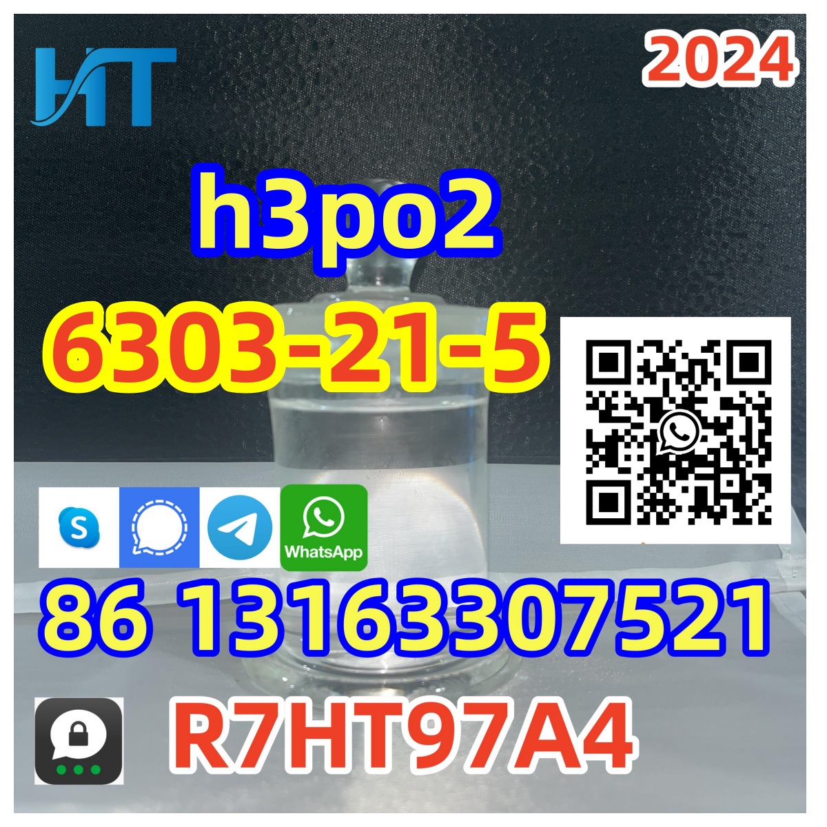 H3PO2 Hypophosphorous Acid CAS 6303-21-5 in liquid +8613163307521
