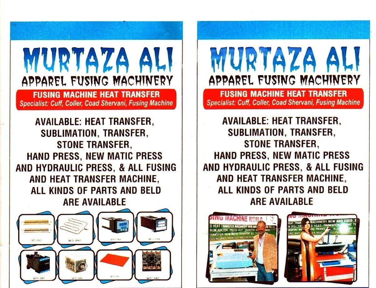 Murtaza Ali apparel fusing machinery