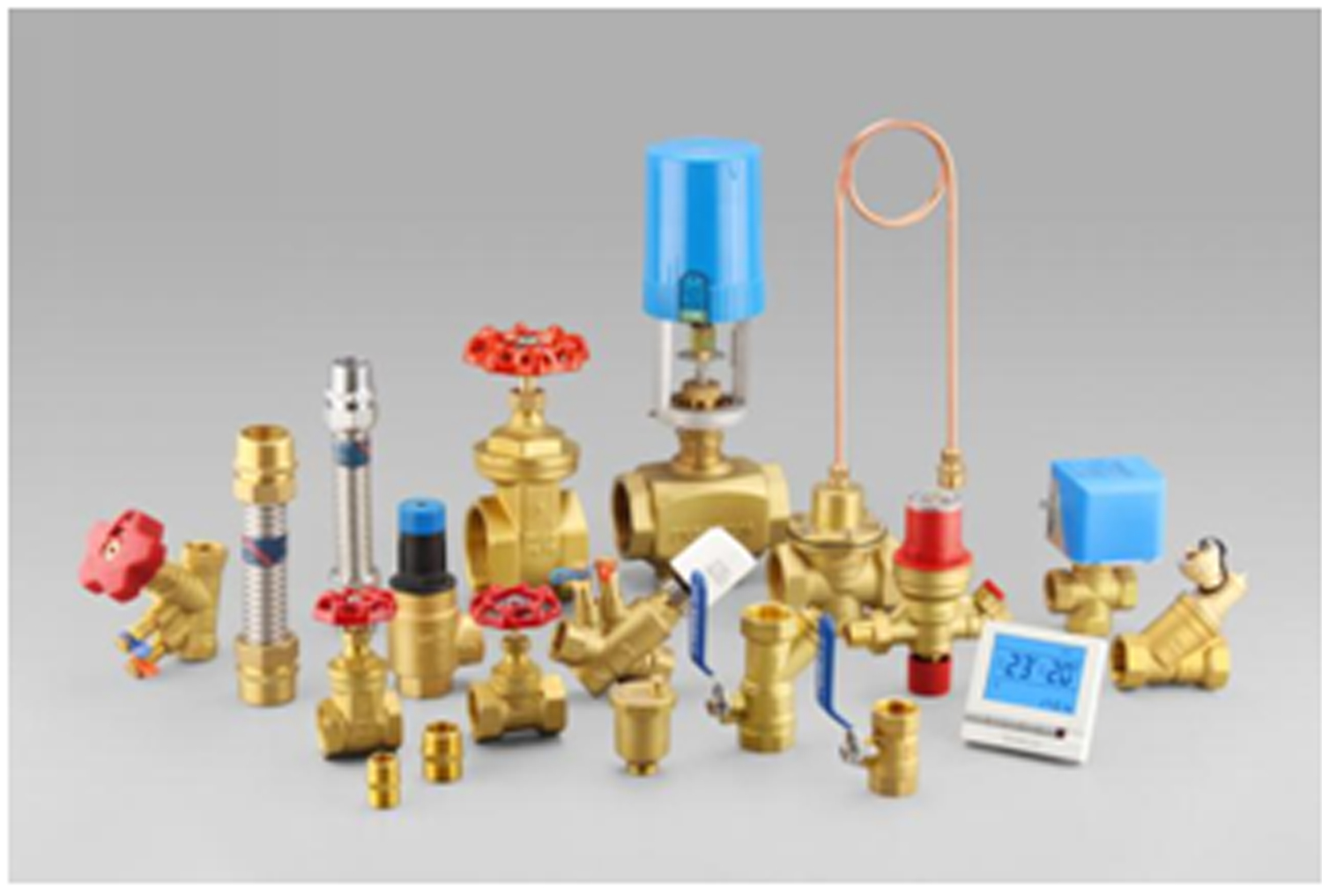 Center air-conditioning system valves