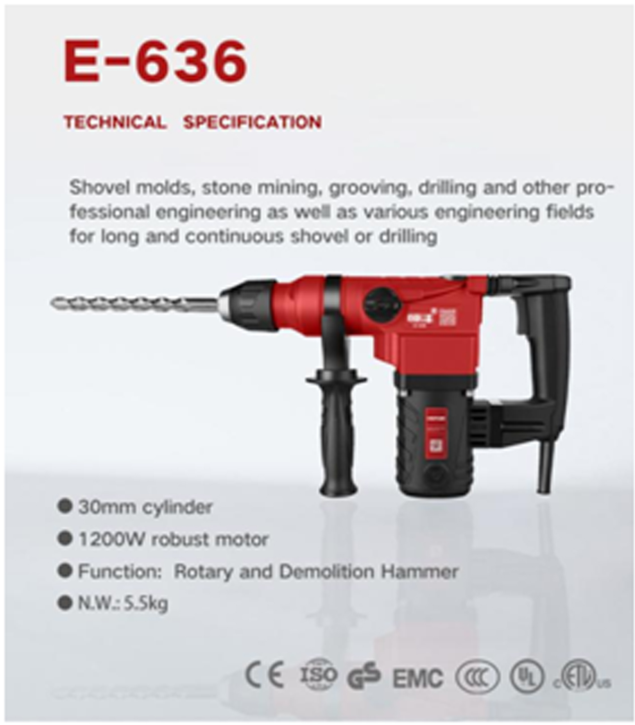 Rotary hammer E636