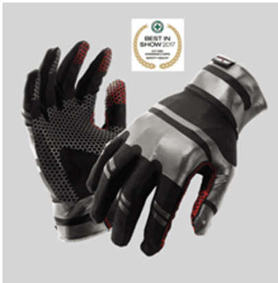 KX01 close-fitting and lightweight mechanic glove with Silicone raised hexgrip matrix to fingertips 