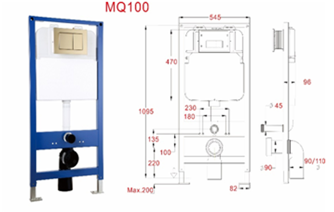 Concealed cistern