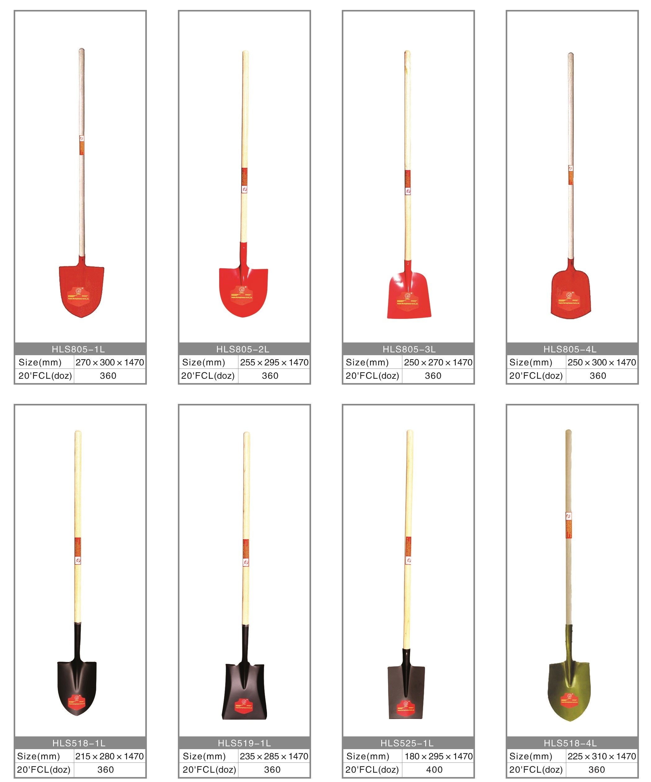 Shovel with fiberglass handle