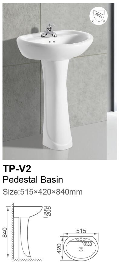 TOILETS , PEDESTAL BASIN