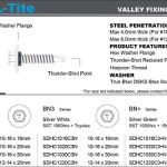 Valley Fixing Fasteners