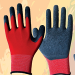 13 gauge Crinkle latex glove